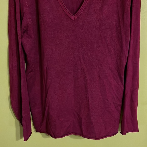 Grace Elements Burgundy Light V Neck Sweater Size XXL - Picture 3 of 5